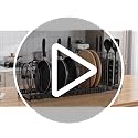 Pot and Pan Organizer Rack for Cabinet, 3 Expandable Pot Lid - Image 8