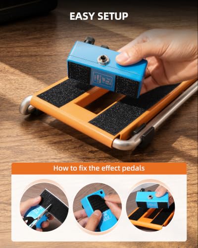 LEKATO Guitar Pedal Board, Pedal Board with Built-in Power Supply - Image 6