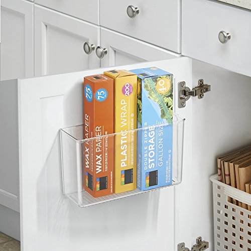 mDesign Plastic Adhesive Mount Storage Organizer Container - Image 3
