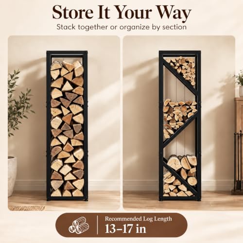 Firewood Rack Indoor, 47-Inch Indoor Firewood Holder - Image 5