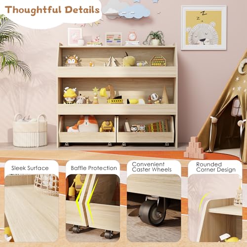 COZPAW Toy Storage Organizer, 3 Tier Montessori Shel | All Products - Image 6
