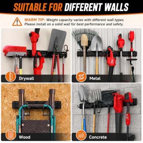 Garage Tool Organizer Wall Mount, Heavy Duty 48 Inch | Garage Storage - Image 7