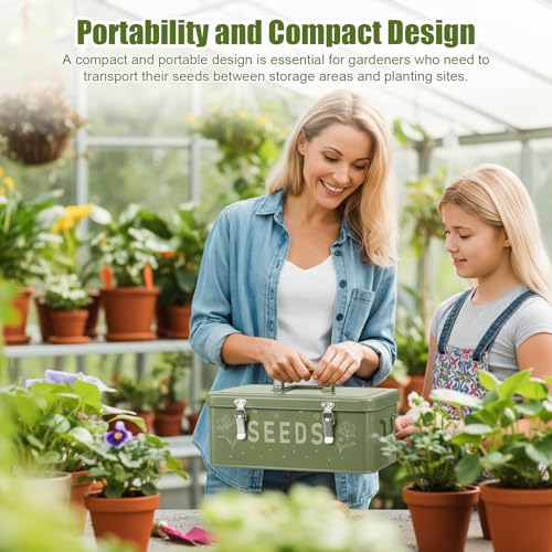 Seed box, Seed storage box, Garden seed organizer - Image 3