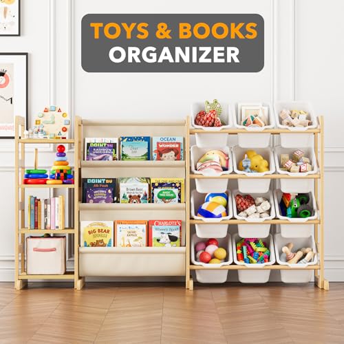 SpaceAid 3-in-1 Toy Storage Organizer with 4 Shelves - Image 5