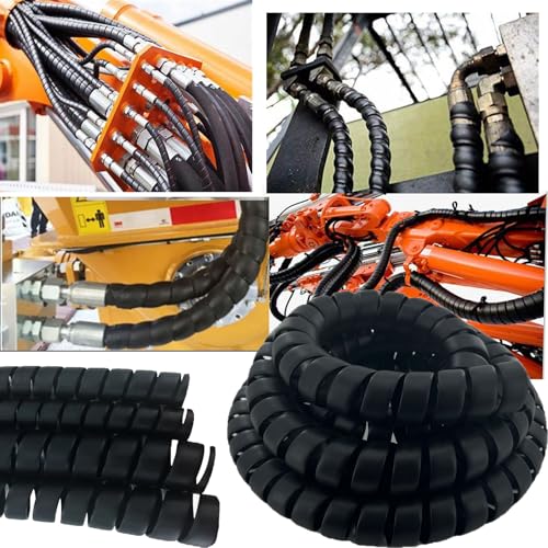 Spiral Wrap Cable Protector 2" OD x 10' Pre-Cut Lengths - Image 5