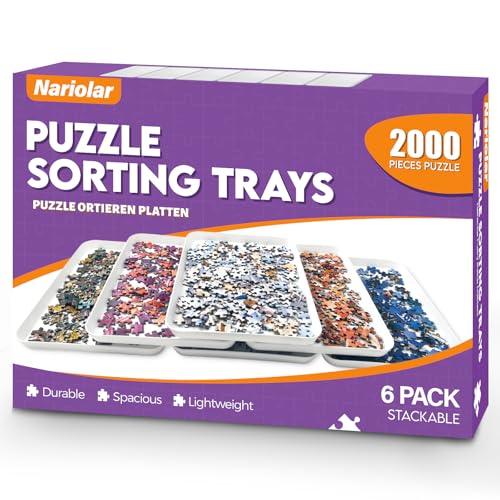 11.5 x 8.3 in Puzzle Sorting Trays Stackable - Image 2