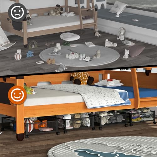 Under Bed Storage Containers,2 Pack Foldable Underbed - Image 7
