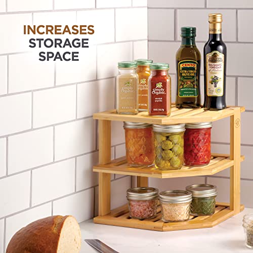 Bambüsi 3-Tier Corner Shelf, Kitchen Cabinet Organiz | All Products - Image 6