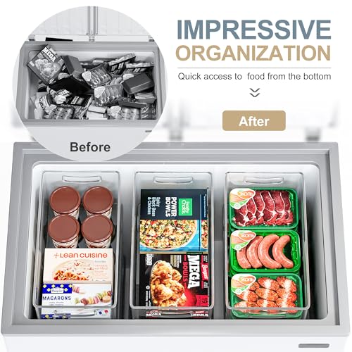 Heyuzb 8 PACK Freezer Organizer Bins Fridge Organizers - Image 3