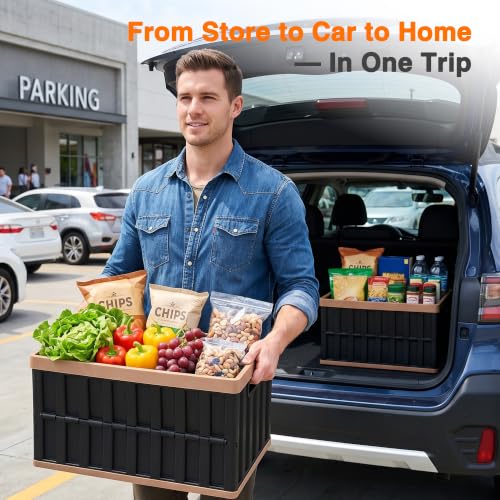 Citylife 2PC 64L Collapsible Storage Bins with Lids - Image 3