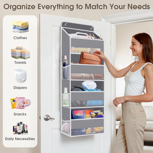 SpaceHacks 1 Pack Over The Door Organizer Hanging Storage - Image 7