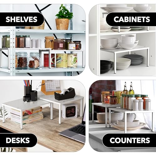 Simple Houseware Expandable Stackable Kitchen Counter Shelf - Image 8