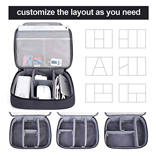 BUBM Electronic Organizer, Double Layer Travel Gear Bag - Image 5