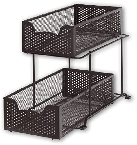 Simple Houseware 2 Tier Sliding Cabinet Basket Organ | All Products - Image 6