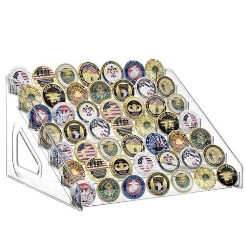 Military Challenge Coin Holder Display Stand 7 Layer - Image 2