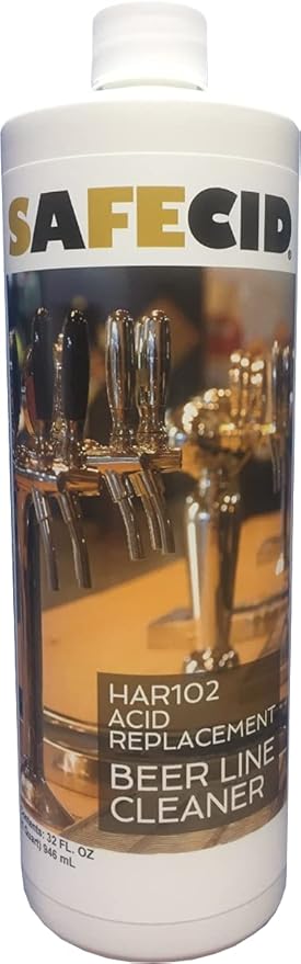 Acid Beer Line Cleaner 32 Fl Oz - Powerful & Safe Beer Stone Remover - Nontoxic & Biodegredable Draft System Cleanser