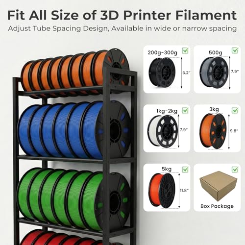 3D Printer Filament Rack, 7-Tier Heavy Duty Filament - Image 6