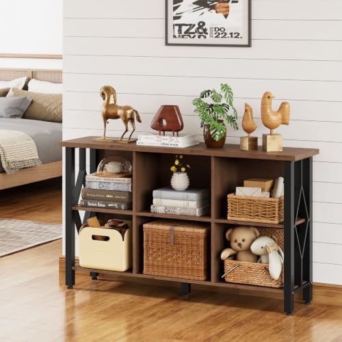 6 Cube Storage Organizer Bookcase，47" Horizontal Bookshelf - Image 7
