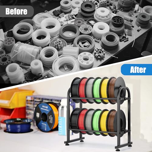 facka 3D Printer Filament Storage Rack,2-Tier Metal - Image 6