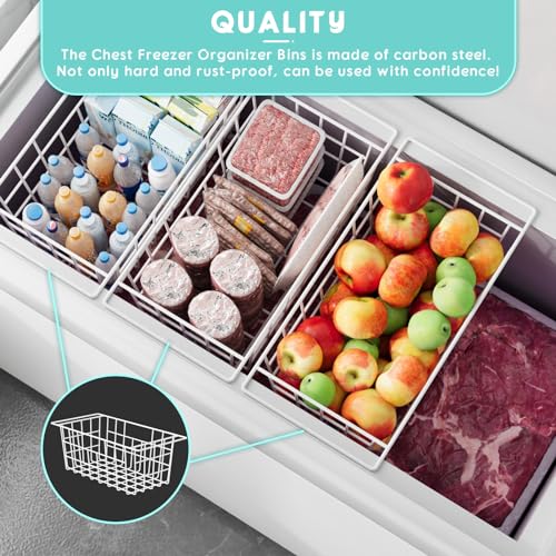 16.5 inch Chest Freezer Organizer Bins, 2Pack - Image 5