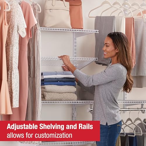 Rubbermaid Configurations Custom Closet Kit 4-8 Ft, White - Image 4