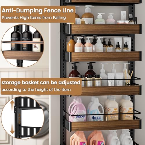 8 Tier Over The Door Pantry Organizer, 2 IN 1 Wall Mount - Image 6