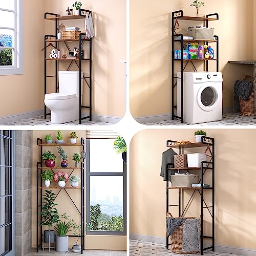 Over The Toilet Storage Rack with 3-Tier Bathroom Shelves - Image 5