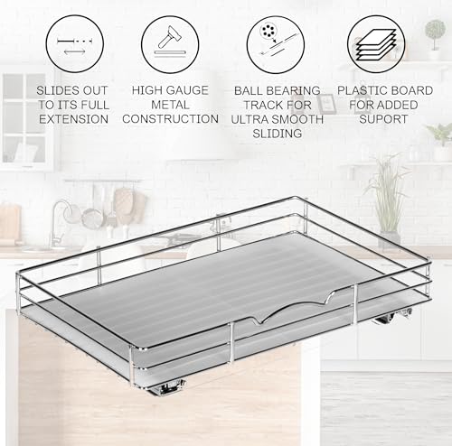 Pull Out Spice Rack for Cabinet, Spice Organizer 16 ⅜"W x - Image 3