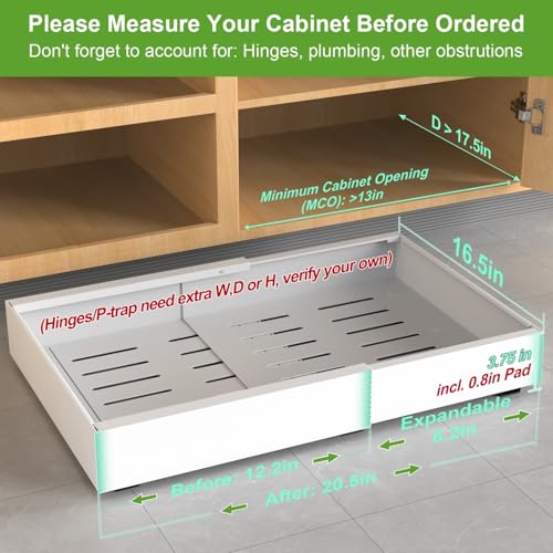 1-Pack Expandable Pull Out Cabinet Organizer | Home Organization - Image 3