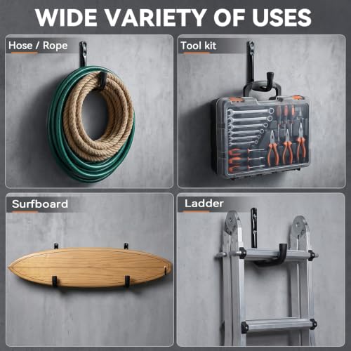 Heavy Duty Garage Storage Hooks, Wall Mount Utility Hooks - Image 5