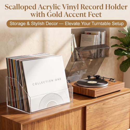 ZOOFOX Clear Acrylic Vinyl Record Storage Box | Home Organization - Image 8