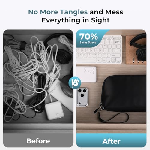 FYY Travel Cable Organizer - 8 Compartments, Lightweight - Image 7