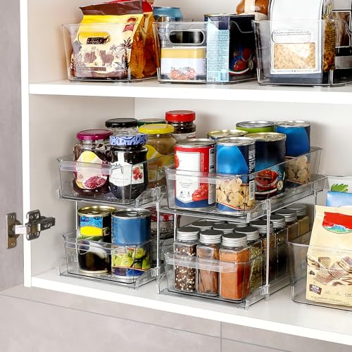 2 Set, 2 Tier Clear Organizer with Dividers for Cabi | All Products - Image 6