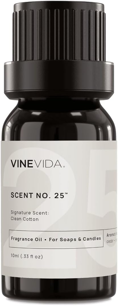 VINEVIDA 0.33oz Scent No.25 Fragrance Oil for Candle Making & Soap Making - Natural, Made in USA