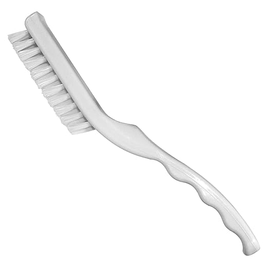 Impact 225 Tile and Grout Brush with Plastic Handle, 9" Length, White (Case of 12)