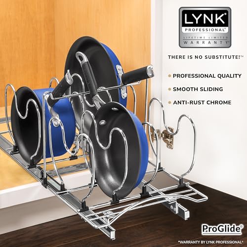 LYNK PROFESSIONAL® Pull Out Cabinet Organizer for Pots and Pans – - Image 5
