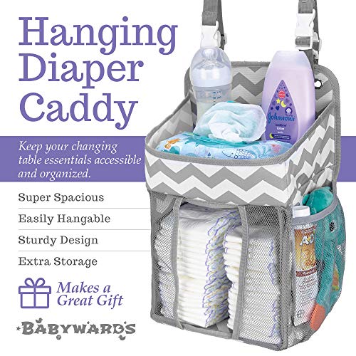 Hanging Diaper Caddy Organizer - Large Nursery Storage - Image 3