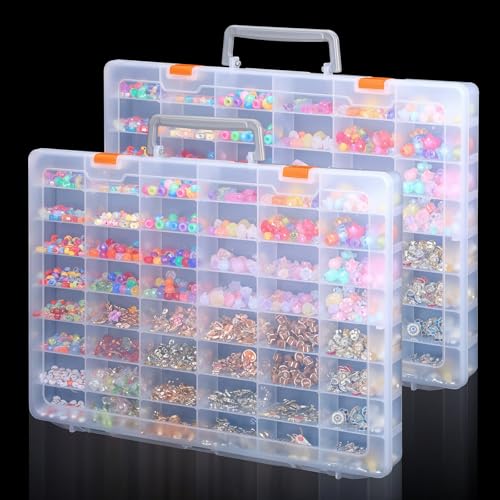 2 Pcs Large 48 Grids Clear PP Plastic Organizer Box | All Products - Image 8