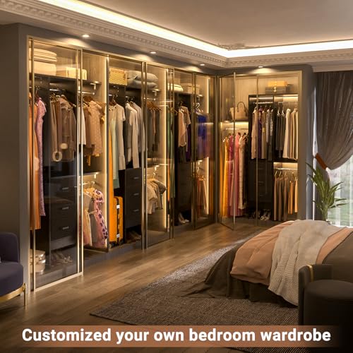 Besiost 4FT Small Closet System with 3 Fabric Drawers - Image 3