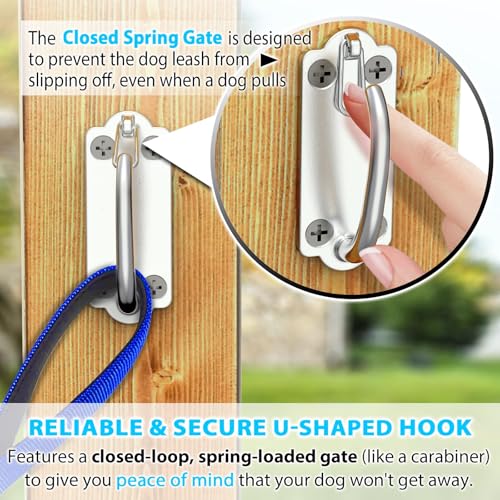 Heavy Duty Stainless Steel Dog Leash Wall | Pet Essentials - Image 4