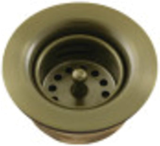 Kingston Brass K461BAB Tacoma Bar Sink Basket Strainer, Antique Brass