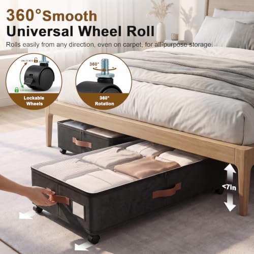 Under Bed Storage with Wheels, Rolling Container | Home Organization - Image 4
