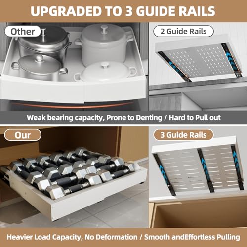 Expandable Pull Out Cabinet Organizer, Adjustable Width - Image 5