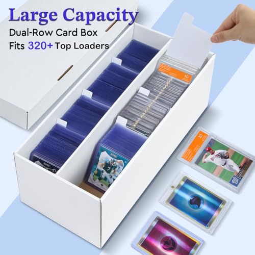 4 Pack Trading Card Storage Box - 2 Rows, Cardboard - Image 5