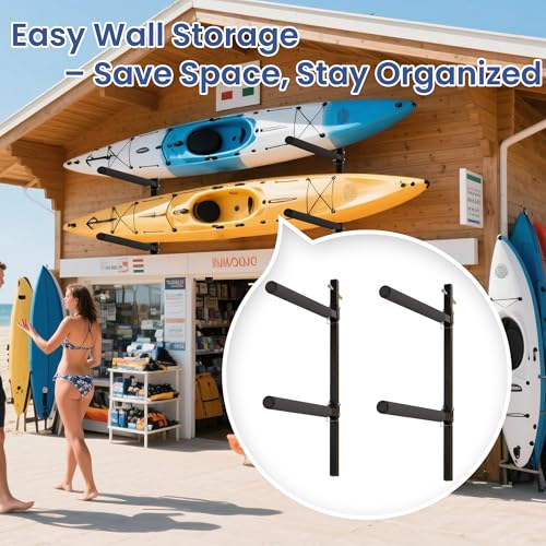 Heavy-Duty Kayak Wall Rack, 200 lb Per Level, 2-4 Tier - Image 5