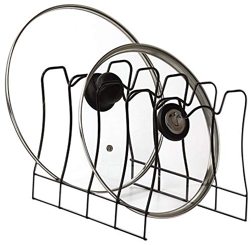 SIMPLE HOUSEWARE Kitchen Pot Lid Rack Holder Organizer, Bronze - Image 6