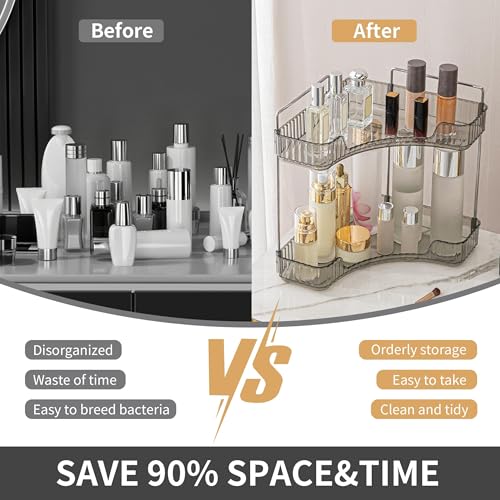 YCIA&DONE Corner Bathroom Counter Organizer, Makeup Organizer - Image 3