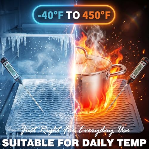 2 Pack Caketime Silicone Dish Drying Mat for Kitchen - Image 6