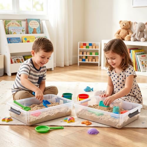 Citylife 5.3Qt 4Packs Clear Craft Organizers and Storage - Image 3