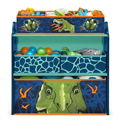 Delta Children Dinosaur Design & Store 6 Bin Toy Storage - Image 5